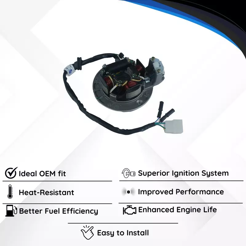 Varroc Coil Plate Assembly High-Performance Copper Winding for Hero Splender, MGCP-SPLD-OM2H