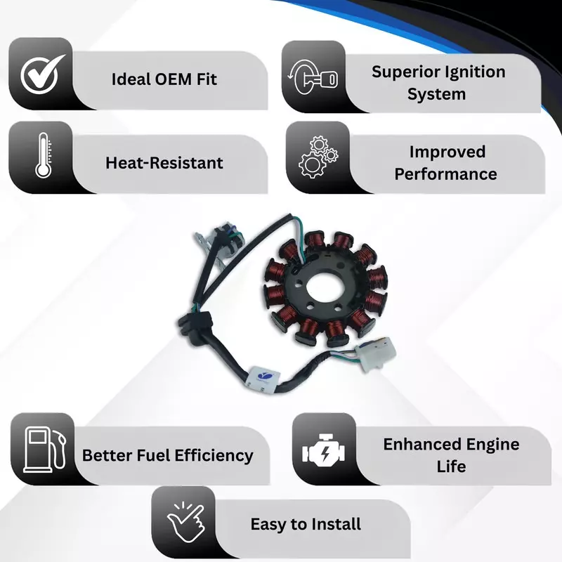 Varroc Coil Plate Assembly High-Performance Copper Winding for Hero Splender, MGCP-SSPL-KTRA