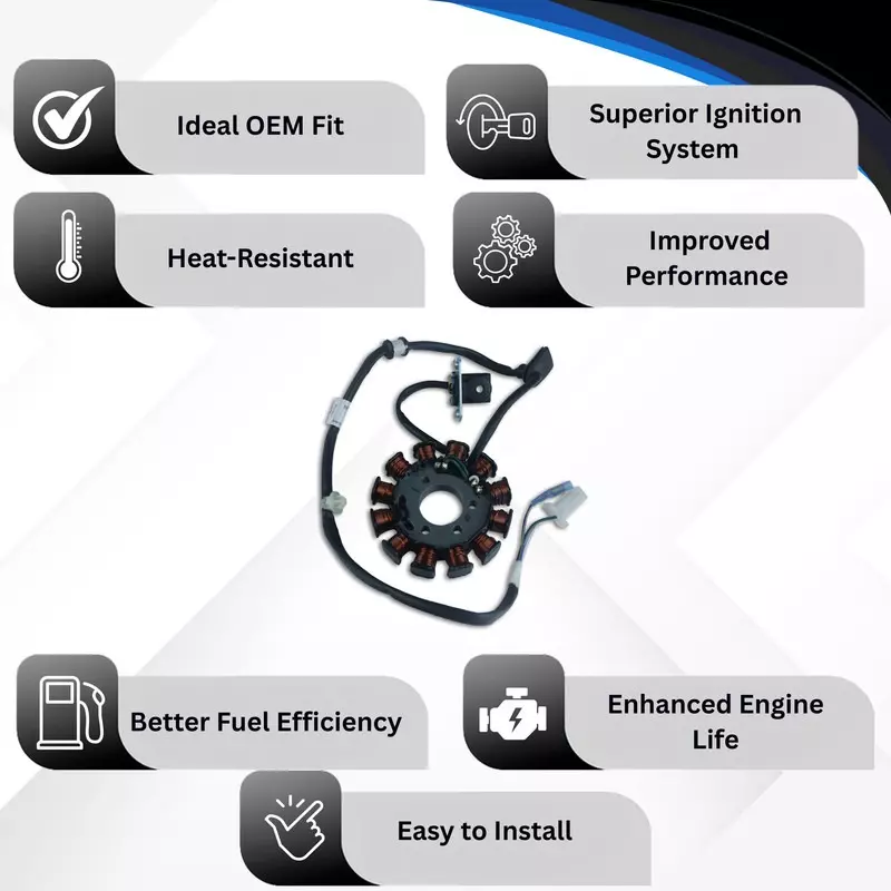 Varroc Coil Plate Assembly High-Performance Copper Winding for Honda Activa 3G, MGCP-ATVA-3G5G