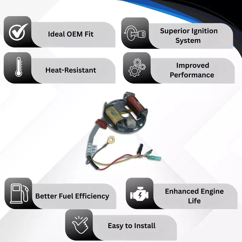 Varroc Coil Plate Assembly High-Performance Copper Winding for TVS Splender XL (HD), MGCP-TVSX-XLHD