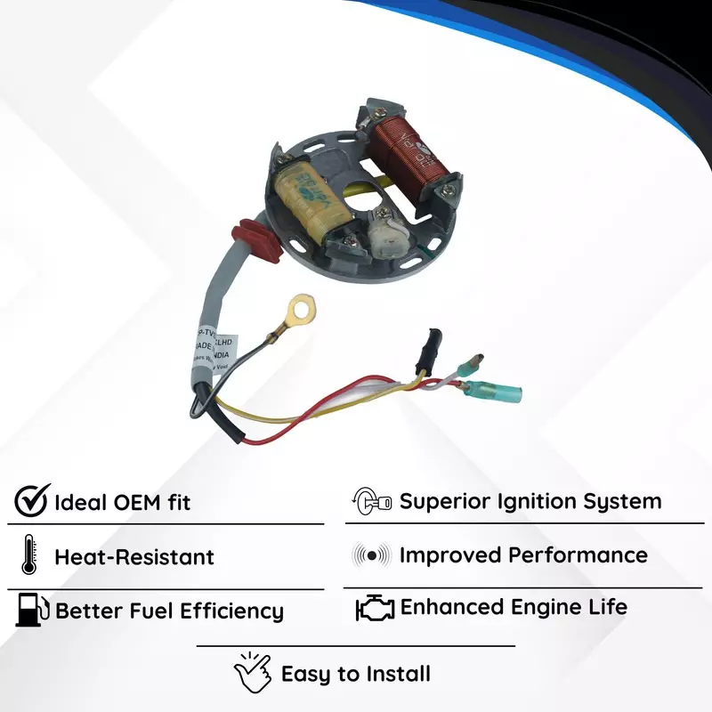 Varroc Coil Plate Assembly High-Performance Copper Winding for TVS Splender XL (HD), MGCP-TVSX-XLHD