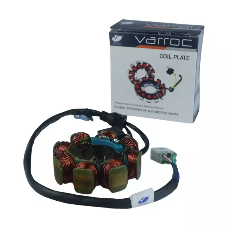 Varroc Coil Plate Assembly High-Performance Copper Winding for Bajaj Discover 125, Discover 150, Pulsar 135, MGCP-Discover-JP07
