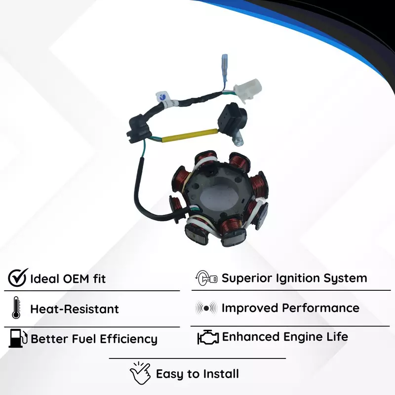 Varroc Coil Plate Assembly High-Performance Copper Winding for Honda Shine, MGCP-SHIN-3910