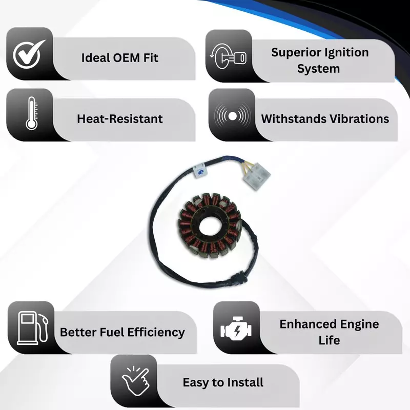 Varroc Coil Plate Assembly High-Performance Copper Winding for Bajaj KTM 200 CC, MGCP-KTEM-JG05