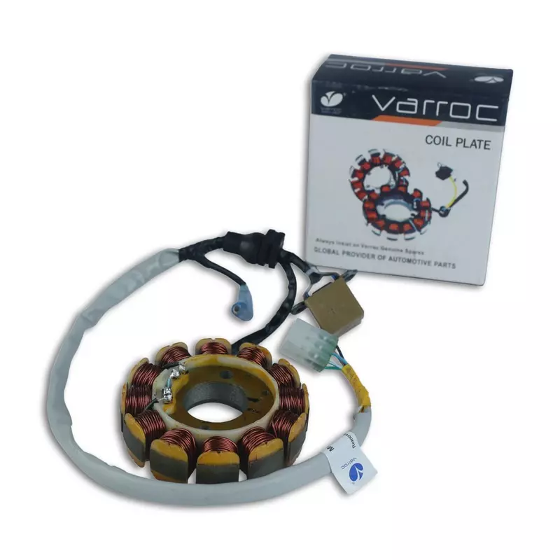 Varroc Coil Plate Assembly High-Performance Copper Winding for Bajaj Platina 100 ES, MGCP-PLTN-PF24