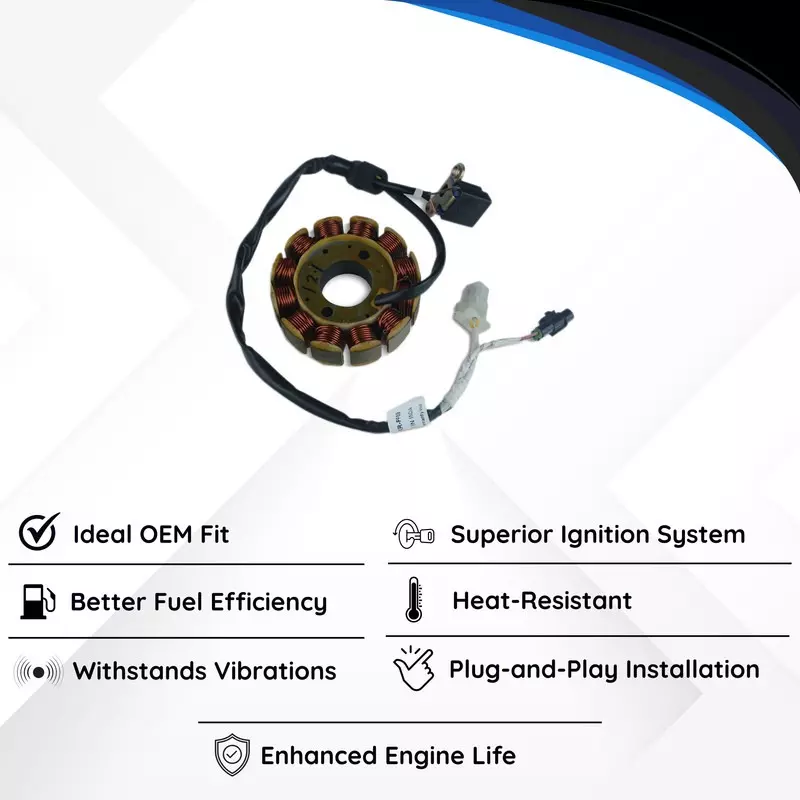 Varroc Coil Plate Assembly High-Performance Copper Winding for Bajaj Boxer BM150, MGCP-Boxer-PF69