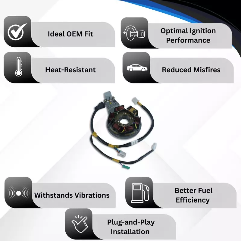 Varroc Coil Plate Assembly High-Performance Copper Winding for Bajaj Auto2 Petrol, MGCP-AUTO-2424