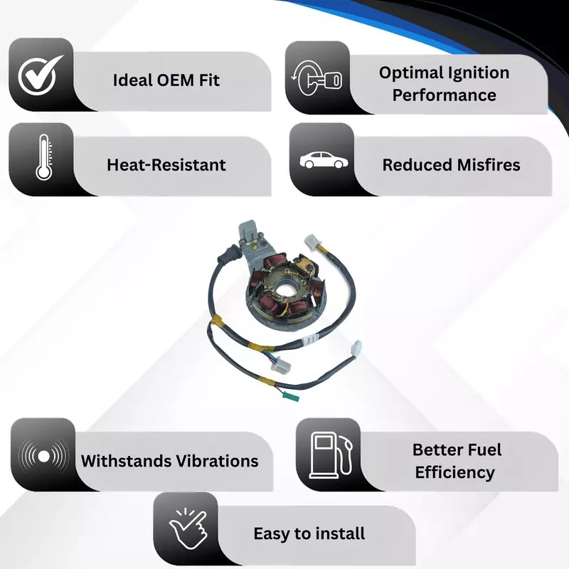 Varroc Coil Plate Assembly High-Performance Copper Winding for Bajaj Auto2 Petrol, MGCP-AUTO-2424