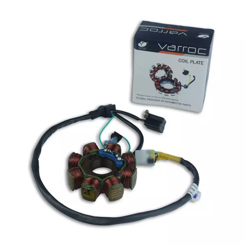 Varroc Coil Plate Assembly High-Performance Copper Winding for Bajaj Pulsar 150, Pulsar 180 DTSi UG4, MGCP-PLSR-DH81