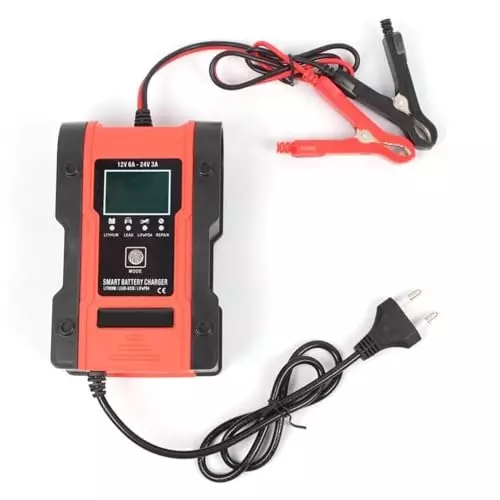 amiciSmart Automatic Car Battery Charger 12 V 7-Stage Intelligent Battery Maintainer, 1xAC-CHAR-7A