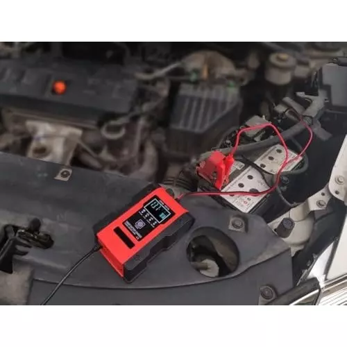 amiciSmart Automatic Car Battery Charger 12 V 7-Stage Intelligent Battery Maintainer, 1xAC-CHAR-7A