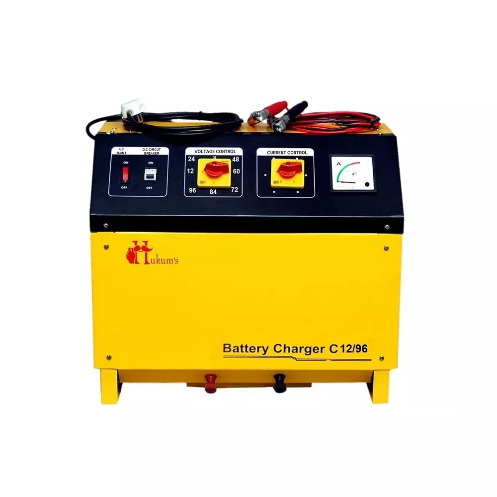 HUKUMS Heavy Duty Battery Charger Copper Winding 230 V Mains Supply Voltage, C12/96