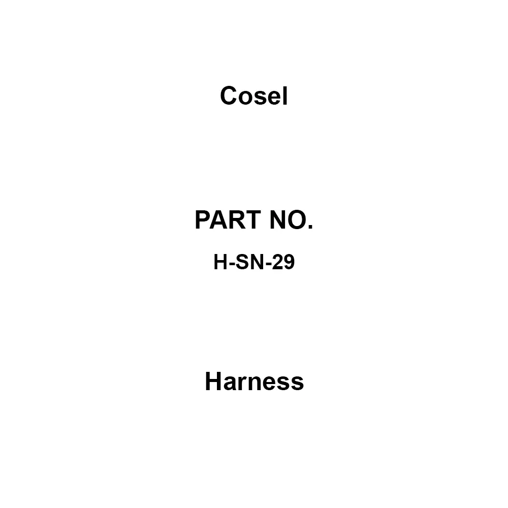 Cosel Harness 1318105-1 or 1318107-1 (Tyco Electronics AMP) Contactor 1-1318119-3( Tyco Electronics AMP) Housing, H-SN-29
