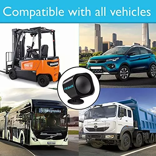 FEDUS Super Loud Universal Tuk Tuk Horn, Car Reverse Safety Device Beeper Buzzer for All Car Model 12 V 110 dB
