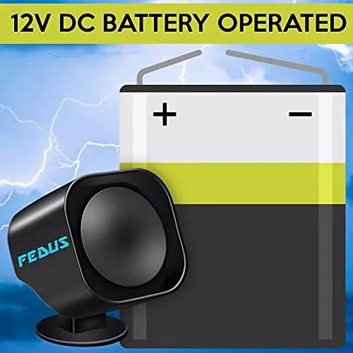 FEDUS Super Loud Universal Tuk Tuk Horn, Car Reverse Safety Device Beeper Buzzer for All Car Model 12 V 110 dB