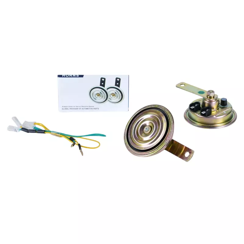 Varroc Horn Set 95 mm Dual Tone (Yellow K95) 12 V Bold & Crystal-Clear Sound Sealed Design, K353161700