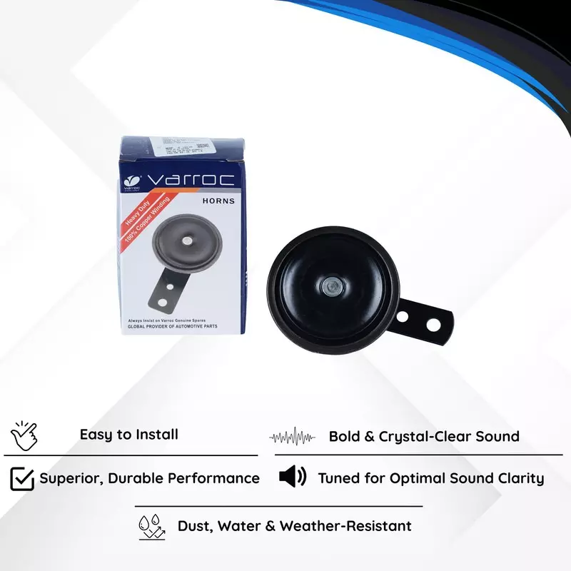 Varroc Horn 82 mm 12 V Bold & Crystal-Clear Sound Sealed Design, K353904900