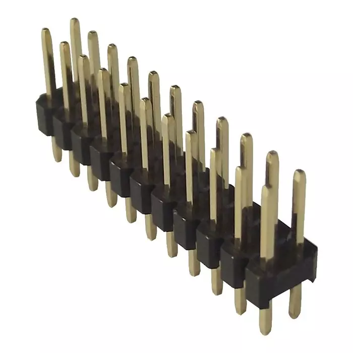 MULTICOMP PRO Pin Headers HEADER, 2 ROW, VERT, 22WAY, 2213S-22G (Pack of 10)