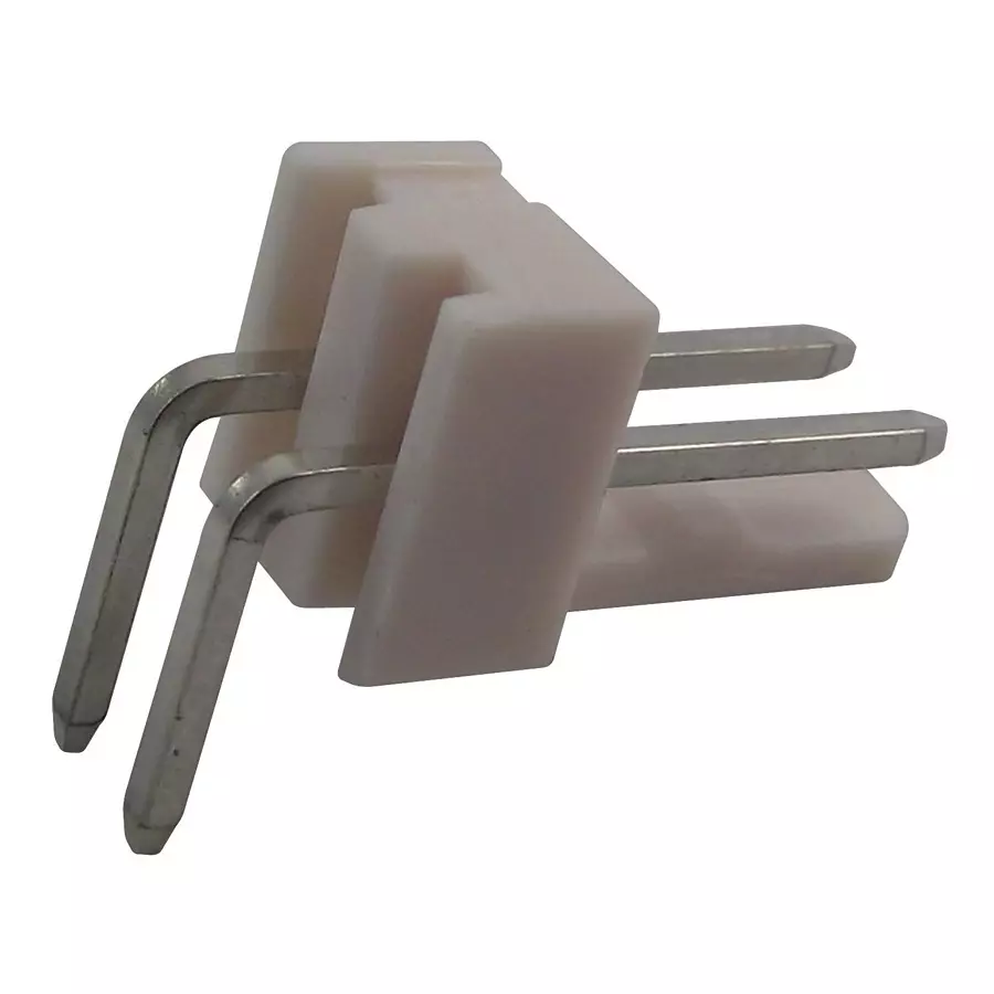 MULTICOMP PRO Pin Headers HEADER, R/A, SQ PIN, 2.54MM, 2WAY, MC34641 (Pack of 35)
