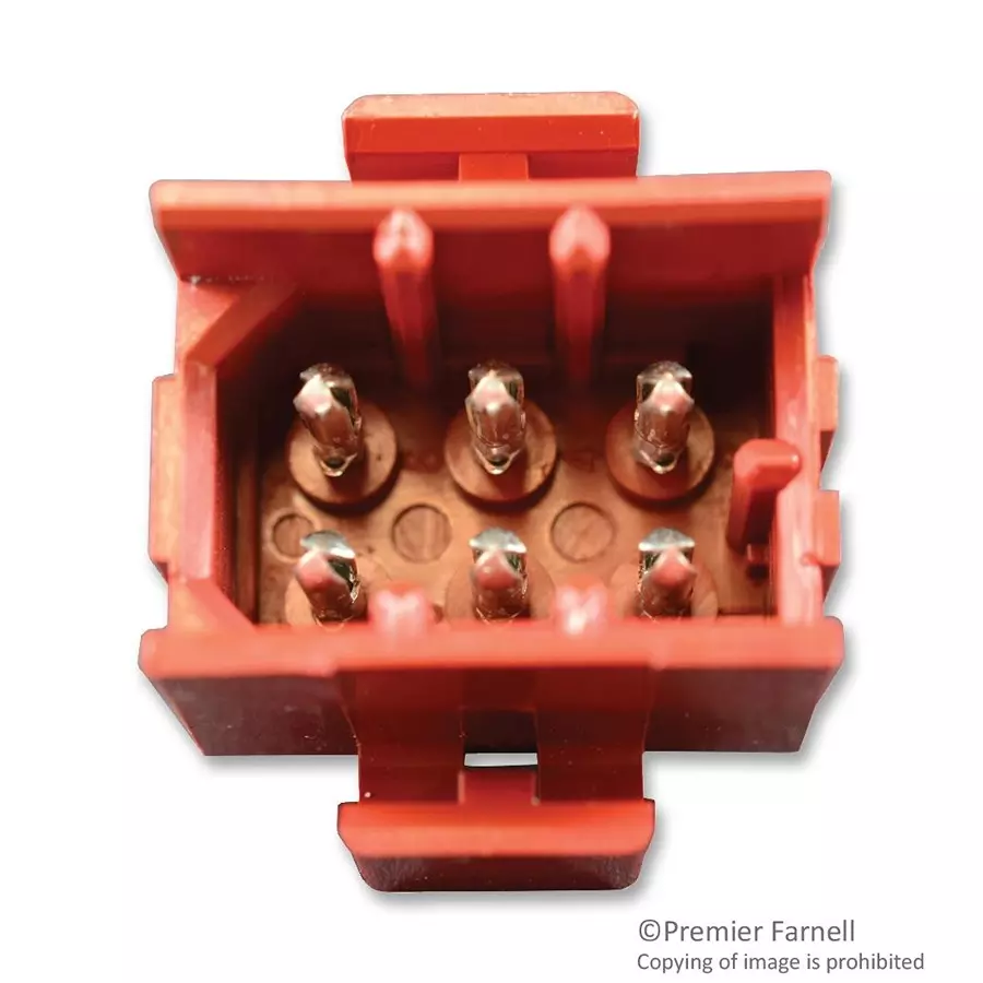 AMP - TE CONNECTIVITY PLUG & SOCKET CONNECTOR, HEADER, 6 POSITION, 4.2MM, 640500-1