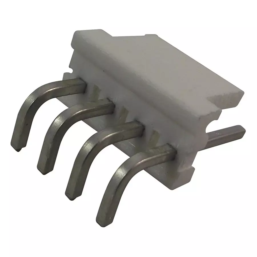 AMP - TE CONNECTIVITY HEADER, RIGHT ANGLE, 0.156", 4WAY, 640389-4 (Pack 10)