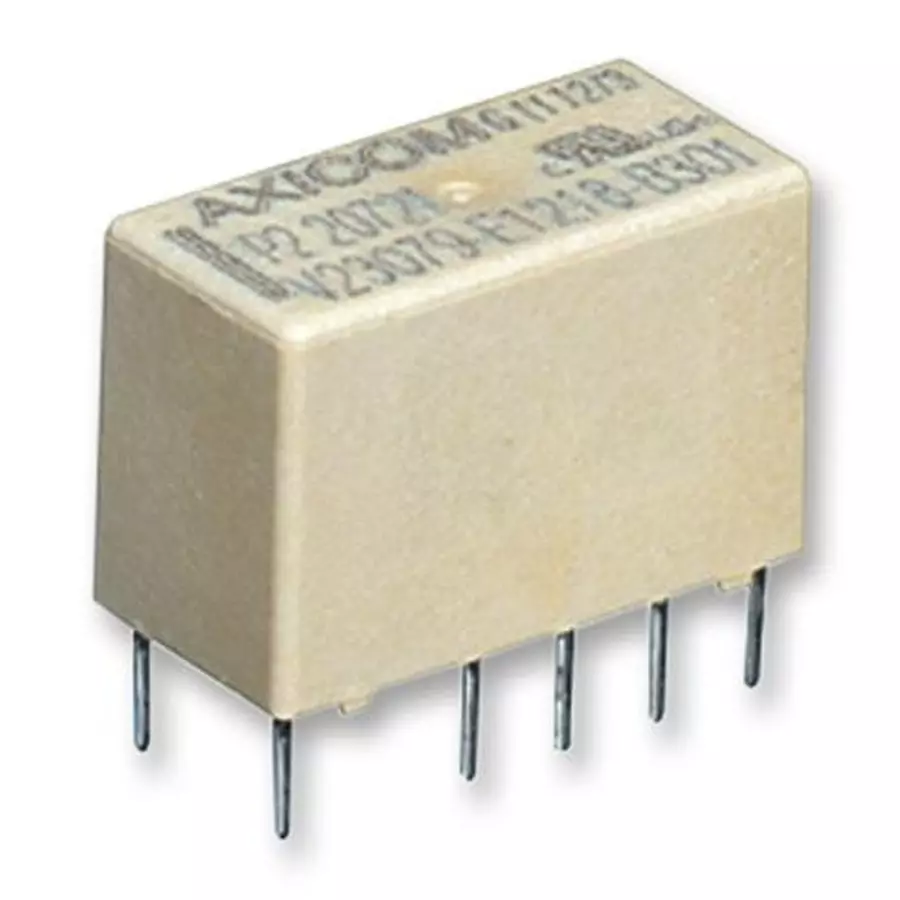AXICOM - TE CONNECTIVITY RELAY, SIGNAL, DPDT, 250VAC, 220VDC, 2A, V23079E1201B301