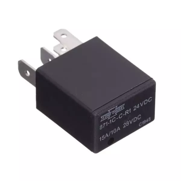 Song Chuan Automotive Relay 1 Form C (SPDT-NO, NC), 871-1C-C-R1-24VDC