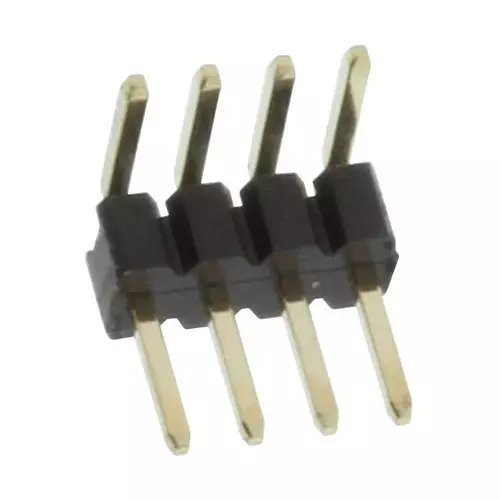 MULTICOMP PRO Pin Headers CONNECTOR, HEADER, 4POS, 1ROW,, 1.27MM, MC-HRT1-S04-G (Pack of 10)