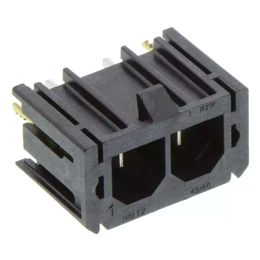 MOLEX Pin Headers CONNECTOR, HEADER, 2POS, 1ROW, 7.49MM 172042-0202 (Pack of 5)