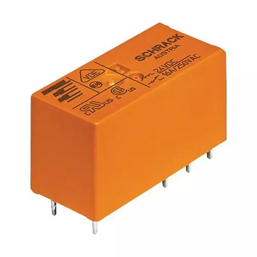 SCHRACK - TE CONNECTIVITY RELAY, DPDT, 250VAC, 8A, RT424730