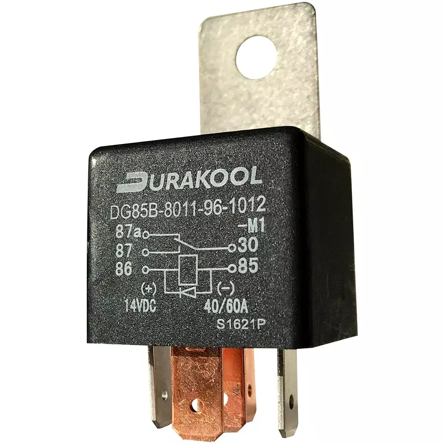 DURAKOOL Automotive Relay, Spdt, 12Vdc, 60A, DG85B-8011-96-1012-M1