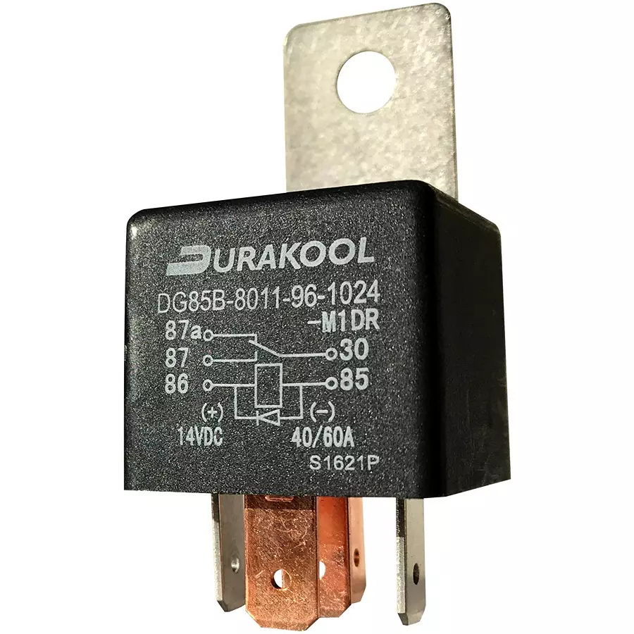 DURAKOOL Automotive Relay, Spdt, 24Vdc, 60A, DG85B-8011-96-1024-M1DR .