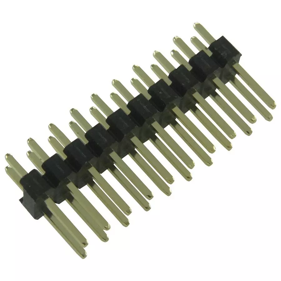 MULTICOMP PRO Pin Headers HEADER, THT, VERTICAL, 2.54MM, 20WAY, 2213S-20G (Pack of 10)