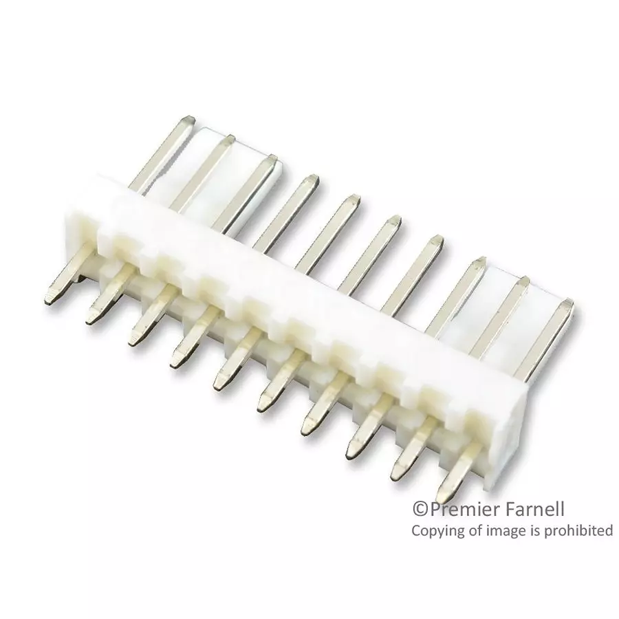 MOLEX Pin Headers CONNECTOR, HEADER, 10POS, 1ROW, 2.54MM 22-27-2101 (Pack of 5)