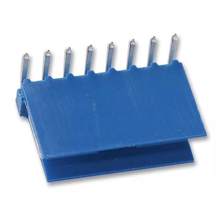 AMP - TE CONNECTIVITY HEADER, RIGHT ANGLE, 1ROW, 8WAY, 281698-8