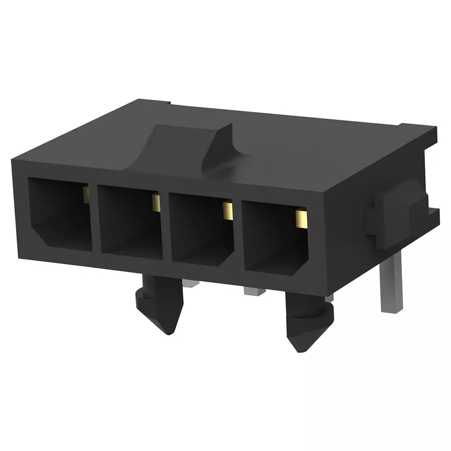AMP - TE CONNECTIVITY CONNECTOR, HEADER, 4POS, 1ROW, 3MM, 2-1445098-4