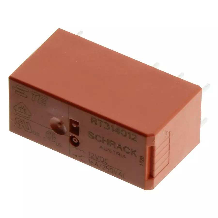 SCHRACK - TE CONNECTIVITY RELAY, SPDT, 250VAC, 16A, RT314012