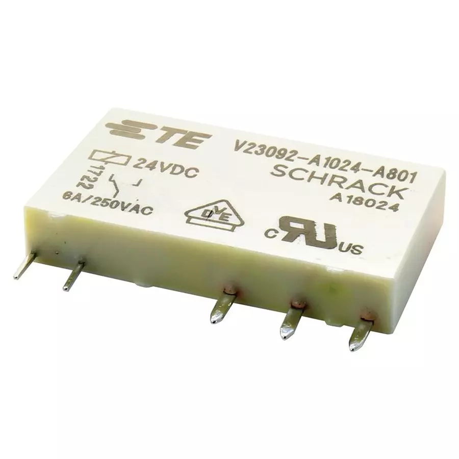 SCHRACK - TE CONNECTIVITY POWER RELAY, SPST-NO, 6A, 250VAC, TH, V23092A1024A202