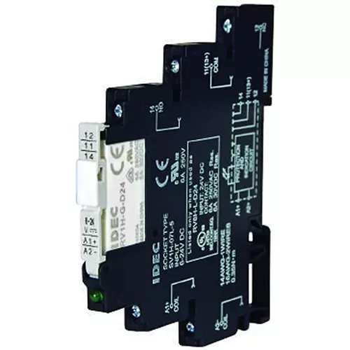 IDEC Power Relays RELAY, SPDT, 250VAC, 125VDC, 6A, RV8H-S-AD110