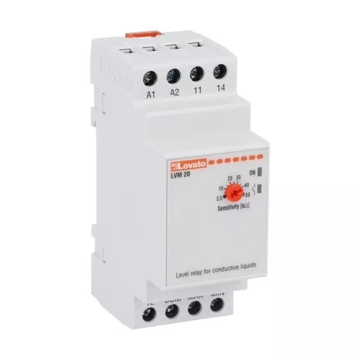 Lovato Level Monitoring Relay, SPDT, DIN Rail, LVM20A024