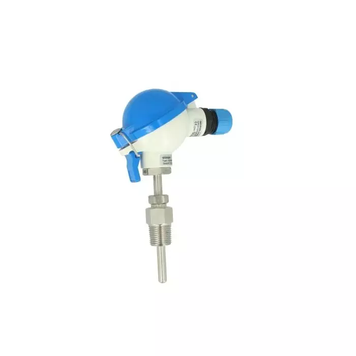 GEORGIN PT100 Temperature Probe, 6mm Dia, 200mm Long, NPT 1/2, +400°C Max ATEX Exia, S5KFNA03ABB2602000BB