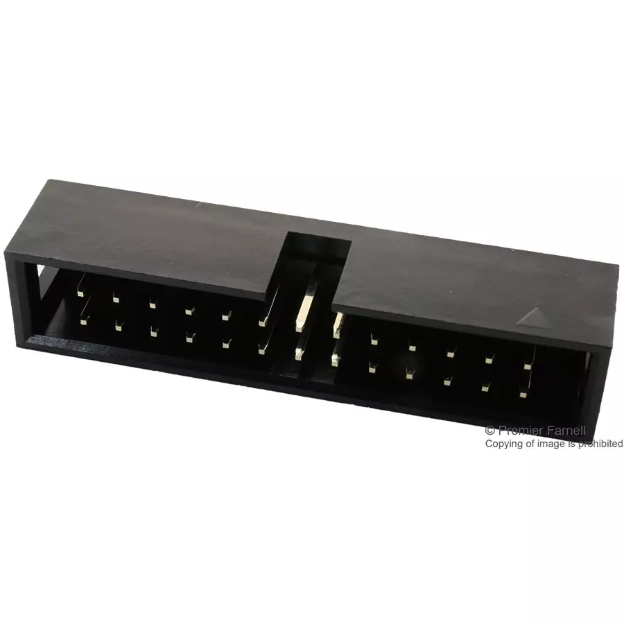 MULTICOMP PRO Pin Headers CONNECTOR, HEADER, 26POS, 2ROW, 2.54MM, MC-254-26-00-ST-DIP (Pack of 5)