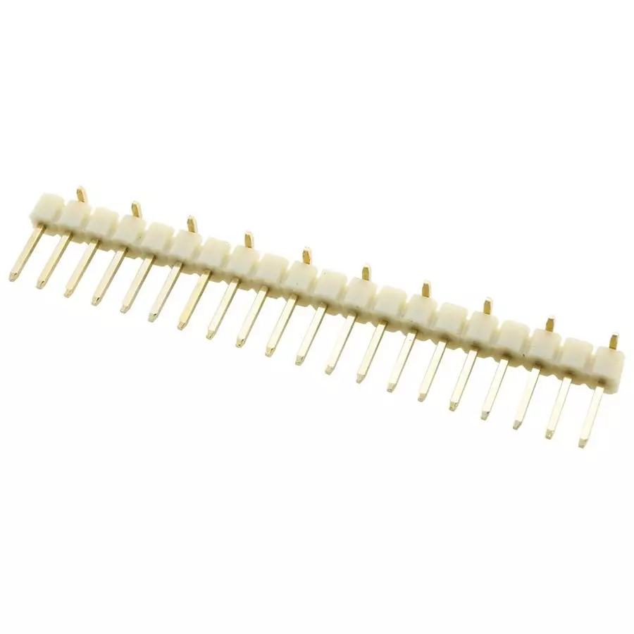 MULTICOMP PRO Pin Headers CONNECTOR, HEADER, 20POS, 1ROW, 2.54MM, 2211SM-20G-B1-TB