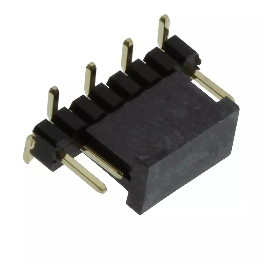 MULTICOMP PRO Pin Headers CONNECTOR, HEADER, 8POS, 1ROW, 1.27MM, MC-HVS1-S08-G (Pack of 5)