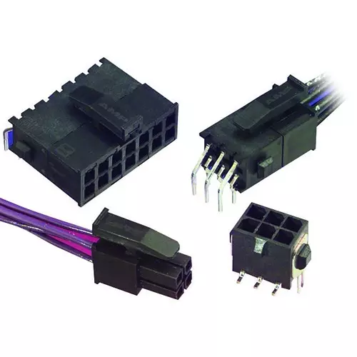AMP - TE CONNECTIVITY PLUG & SOCKET CONNECTOR, PLUG, 4 POSITION, 3MM, 2-1445096-4
