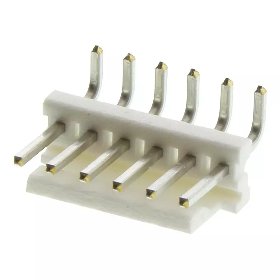 AMP - TE CONNECTIVITY HEADER, RIGHT ANGLE, 0.156", 6WAY, 640389-6 (Pack 10)