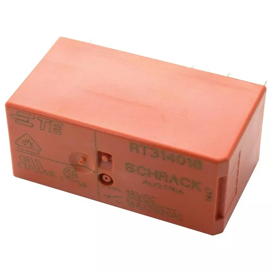 SCHRACK - TE CONNECTIVITY POWER RELAY, SPDT, 16A, 250VAC, TH, RT314018