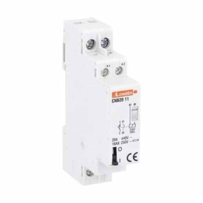 Lovato DIN Rail Latching Latching Relay, 230V Coil, 20A Switching Current, SPDT, CNB2011230