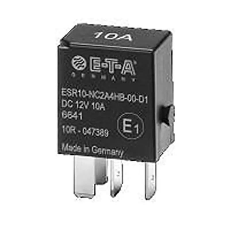 ETA ESR10 Series Automotive Relay 1 Form A (SPST-NO) 10 Amp Socket, ESR10-NC2A4HB-00-D2-10A