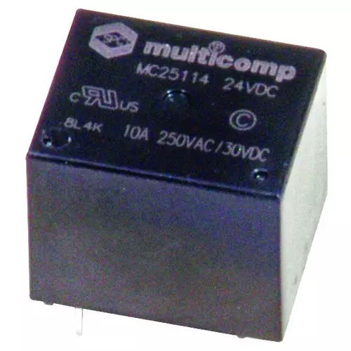 MULTICOMP PRO Power Relays RELAY, SPDT, 250VAC, 30VDC, 10A, MC25113.